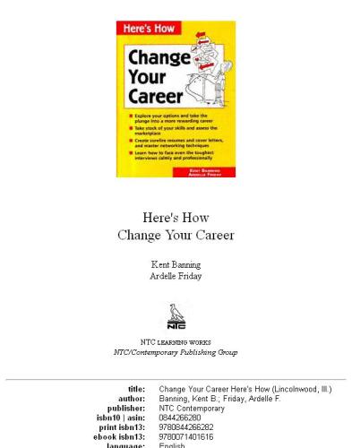 Change Your Career