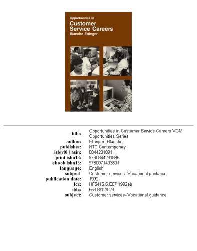 Opportunities in Customer Service Careers