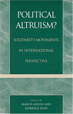 Political altruism?: solidarity movements in international perspective