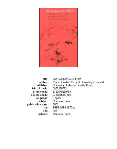 The Symposium of Plato