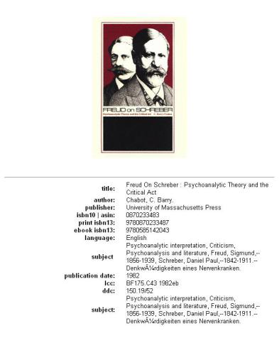 Freud on Schreber: psychoanalytic theory and the critical act