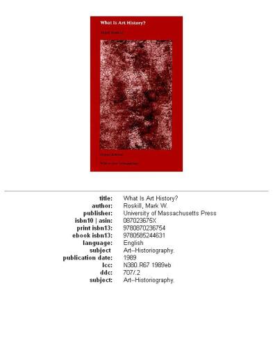 What is art history?