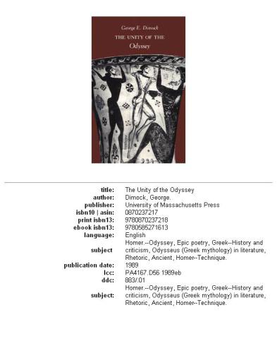 The Unity of the Odyssey