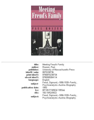 Meeting Freud's family