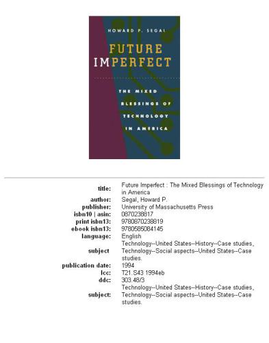 Future imperfect: the mixed blessings of technology in America