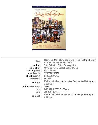 Baby, let me follow you down: the illustrated story of the Cambridge folk years