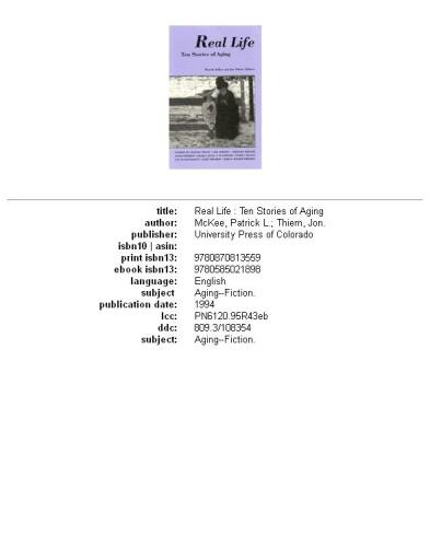 Real life: ten stories of aging