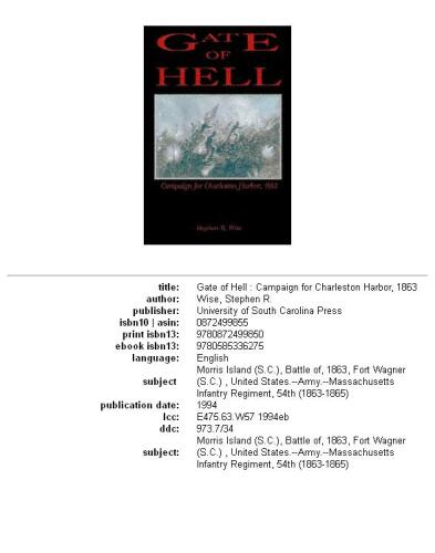 Gate of hell: campaign for Charleston Harbor, 1863