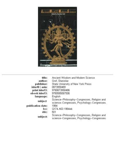 Ancient wisdom and modern science