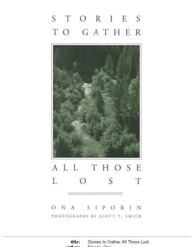 Stories to gather all those lost