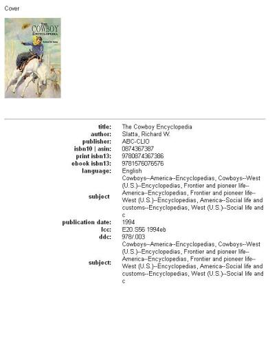 The cowboy encyclopedia