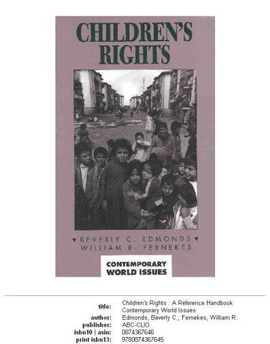 Children's rights: a reference handbook