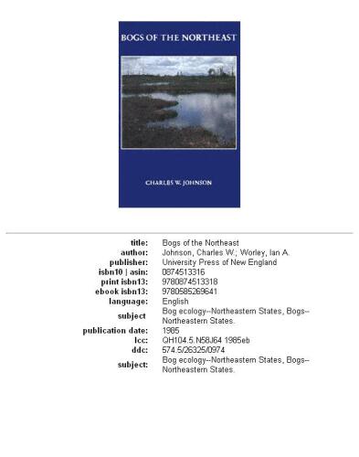 Bogs of the Northeast