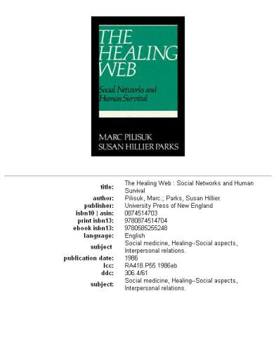 The Healing Web: Social Networks and Human Survival