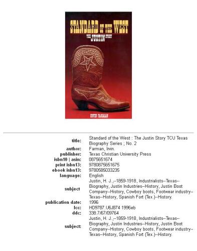 Standard of the West: the Justin story