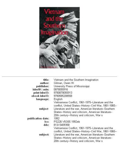 Vietnam and the southern imagination