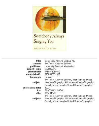 Somebody always singing you