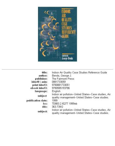 Indoor air quality case studies reference guide