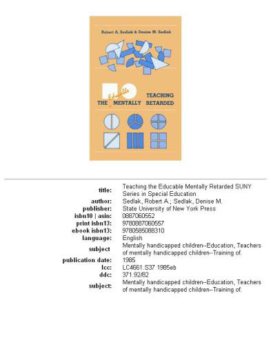 Teaching the educable mentally retarded