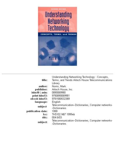 Understanding networking technology: concepts, terms, and trends