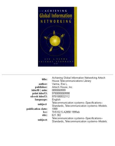 Achieving global information networking