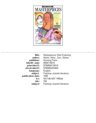 Exploring Masterpieces: A Fact-Filled Coloring Book