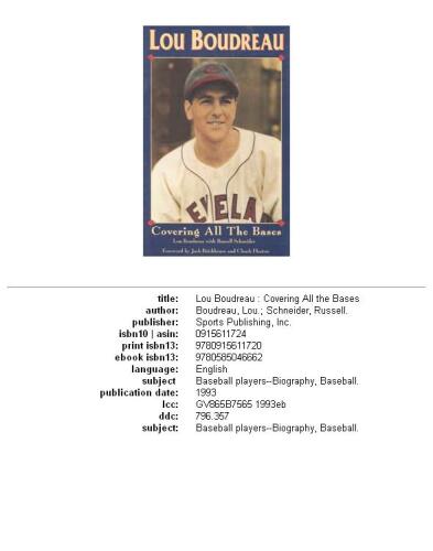 Lou Boudreau: Covering All the Bases