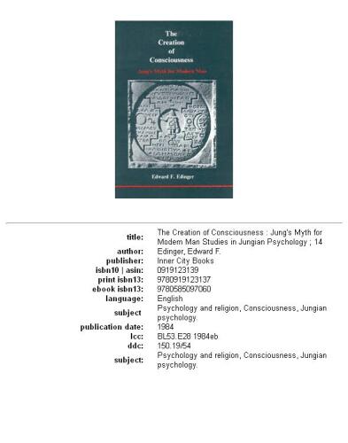 The creation of consciousness: Jung's myth for modern man