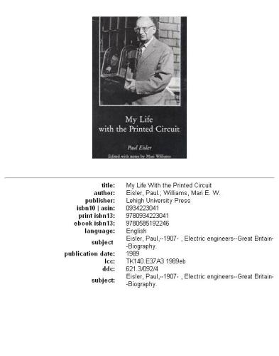 My life with the printed circuit