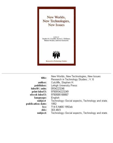 New worlds, new technologies, new issues