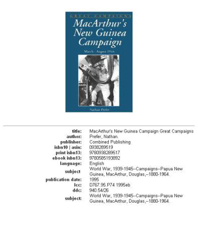 MacArthur's New Guinea campaign