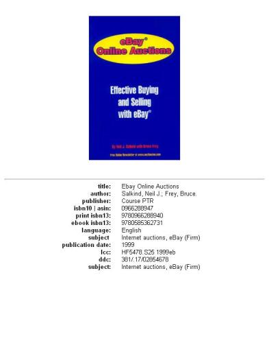 Ebay online auctions