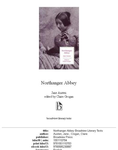 Northanger Abbey