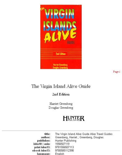Virgin Islands alive guide