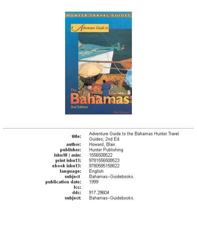 Adventure Guide to the Bahamas