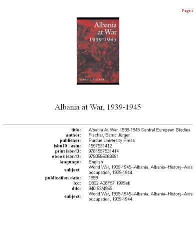 Albania at war, 1939-1945