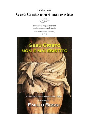 Gesù Cristo non è mai esistito