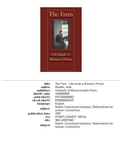 The farm: life inside a women's prison