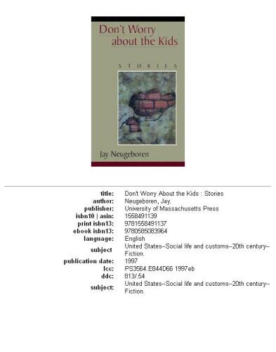 Don't worry about the kids: stories