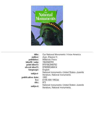 Our National Monuments