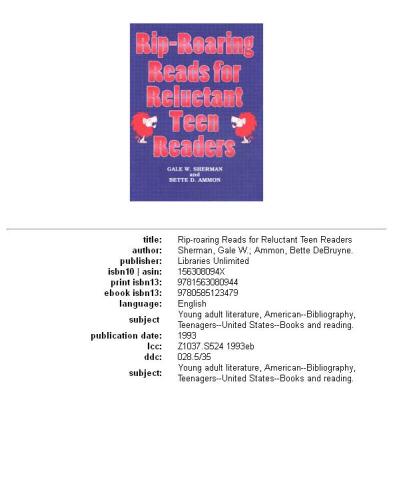 Rip-roaring reads for reluctant teen readers