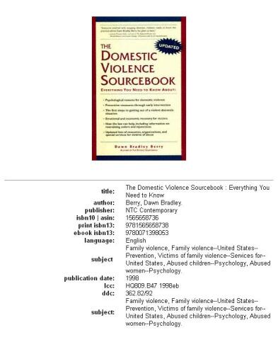 Domestic violence source book