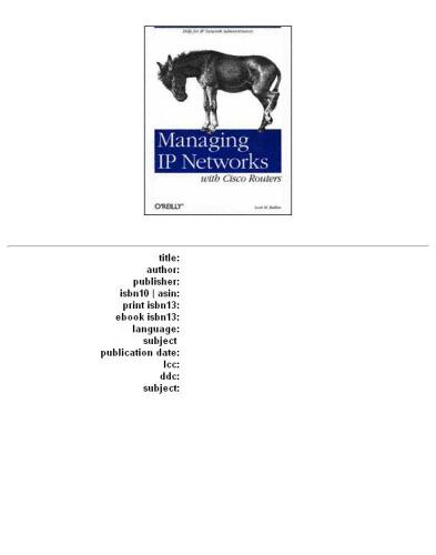 Managing IP networks with Cisco routers