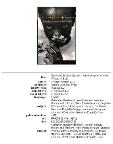 Searching for safe spaces: Afro-Caribbean women writers in exile