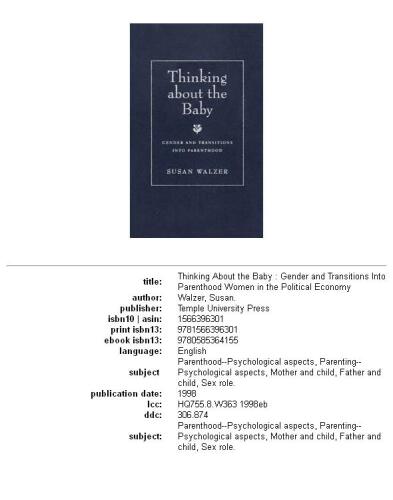 Thinking about the baby: gender and transitions into parenthood