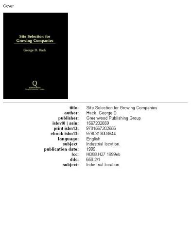 Site selection for growing companies