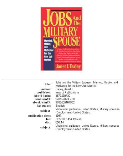 Jobs and the military spouse: married, mobile, and motivated for the new job market