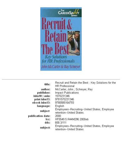 Recruit and retain the best: key solutions for the HR professional