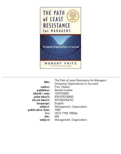 The path of least resistance for managers: designing organizations to succeed