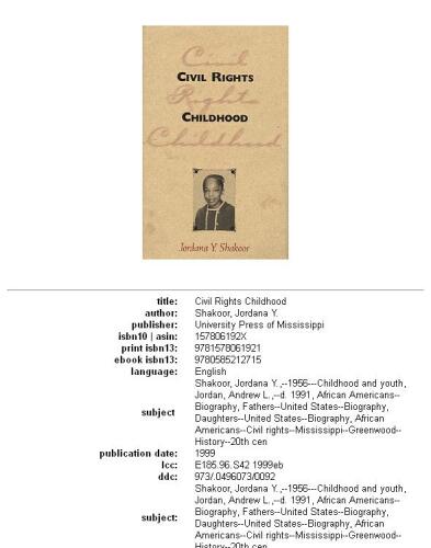 Civil rights childhood